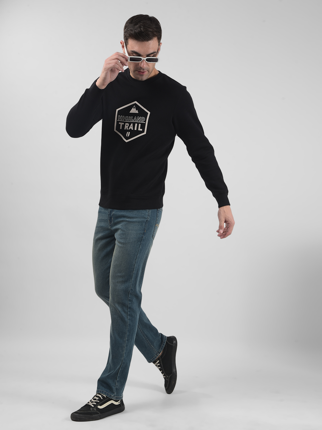 Numero Uno Men Solid Blue Jeans